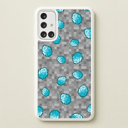 Diamond Pattern  - Minecraft Phone Case for Galaxy A71