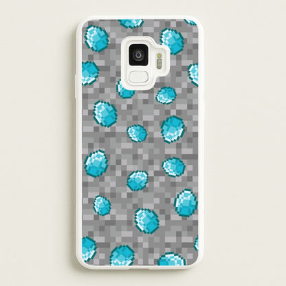 Diamond Pattern  - Minecraft Phone Case for Galaxy S9