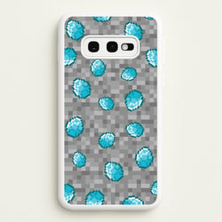 Diamond Pattern  - Minecraft Phone Case for Galaxy S10e