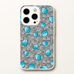 Diamond Pattern  - Minecraft Phone Case for iPhone 14 Pro