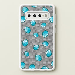 Diamond Pattern  - Minecraft Phone Case for Galaxy S10