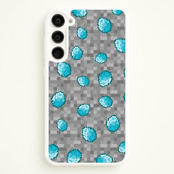 Diamond Pattern  - Minecraft Phone Case for Galaxy S23