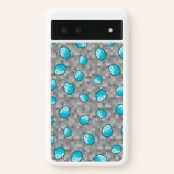 Diamond Pattern  - Minecraft Phone Case for Google Pixel 6a