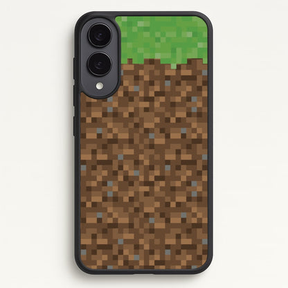 Dirt Block  - Minecraft Phone Case for Galaxy S25 Edge