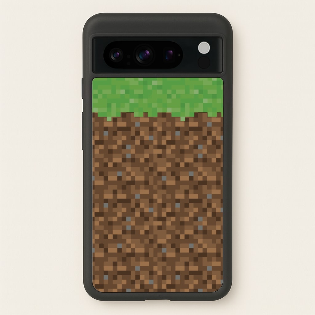 Dirt Block  - Minecraft Phone Case for Google Pixel 8 Pro