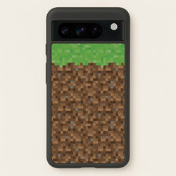 Dirt Block  - Minecraft Phone Case for Google Pixel 8 Pro