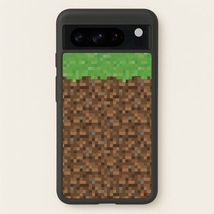 Dirt Block  - Minecraft Phone Case for Google Pixel 8 Pro