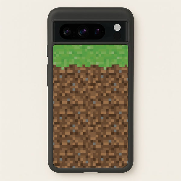 Dirt Block  - Minecraft Phone Case for Google Pixel 8 Pro
