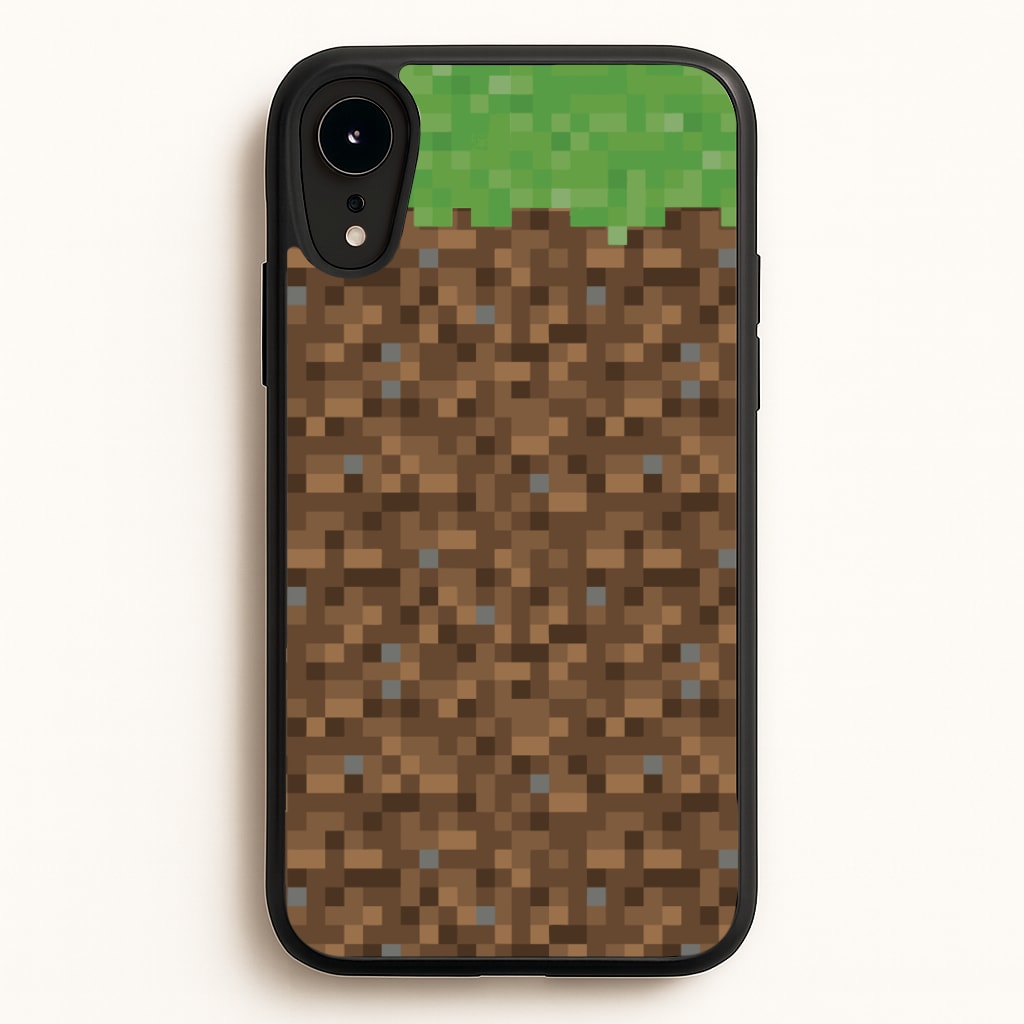 Dirt Block  - Minecraft Phone Case for iPhone XR