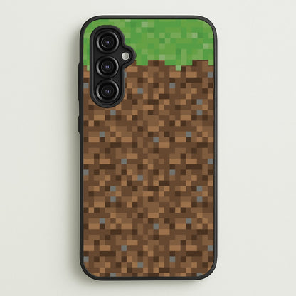 Dirt Block  - Minecraft Phone Case for Galaxy A14