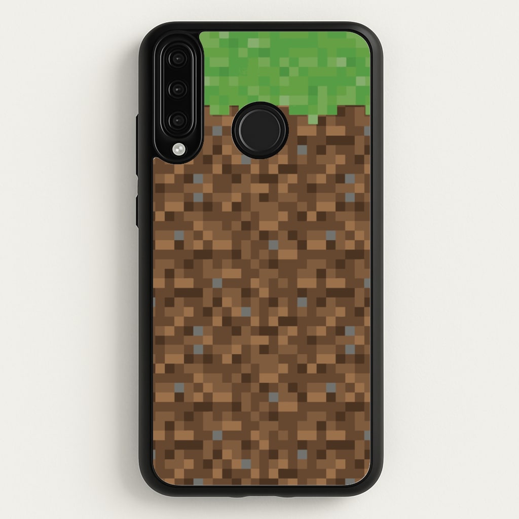 Dirt Block  - Minecraft Phone Case for Huawei P30 Lite