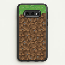 Dirt Block  - Minecraft Phone Case for Galaxy S10e