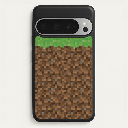 Dirt Block  - Minecraft Phone Case for Google Pixel 9 Pro XL