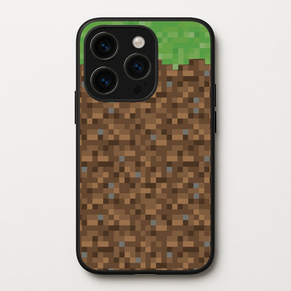 Dirt Block  - Minecraft Phone Case for iPhone 14 Pro