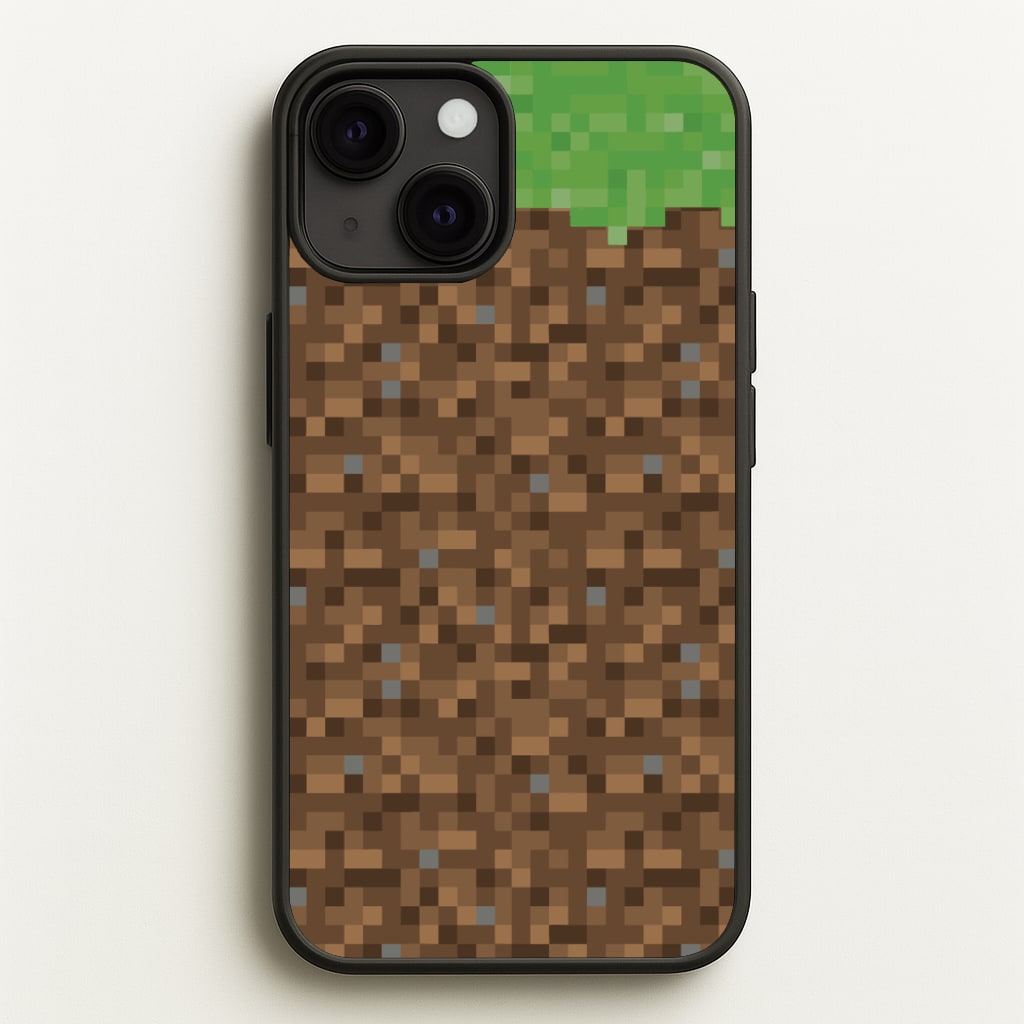 Dirt Block  - Minecraft Phone Case for iPhone 13 Mini
