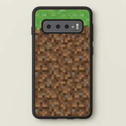 Dirt Block  - Minecraft Phone Case for Galaxy S10