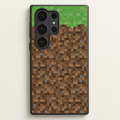 Dirt Block  - Minecraft Phone Case for Galaxy S25 Ultra