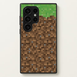 Dirt Block  - Minecraft Phone Case for Galaxy S24 Ultra