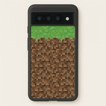 Dirt Block  - Minecraft Phone Case for Google Pixel 7 Pro