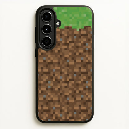Dirt Block  - Minecraft Phone Case for Galaxy A56