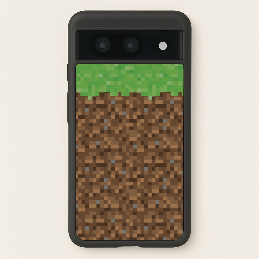Dirt Block  - Minecraft Phone Case for Google Pixel 8a