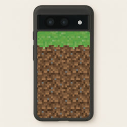 Dirt Block  - Minecraft Phone Case for Google Pixel 8a