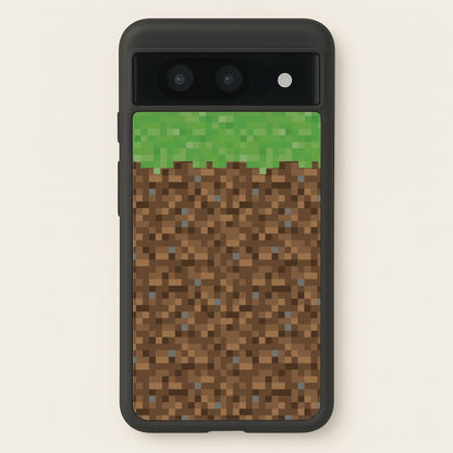 Dirt Block  - Minecraft Phone Case for Google Pixel 8a