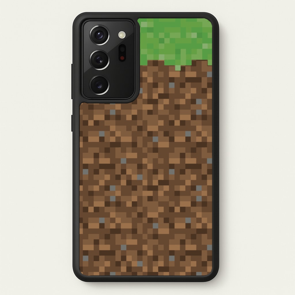 Dirt Block  - Minecraft Phone Case for Galaxy Note 20 Ultra