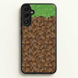 Dirt Block  - Minecraft Phone Case for Galaxy A34