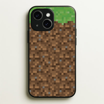 Dirt Block  - Minecraft Phone Case for iPhone 14