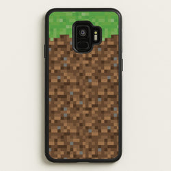 Dirt Block  - Minecraft Phone Case for Galaxy S9
