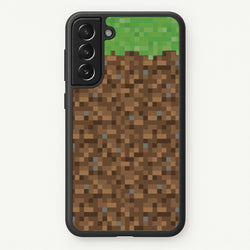 Dirt Block  - Minecraft Phone Case for Galaxy S22