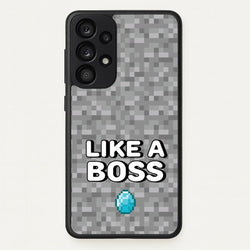 Like A Boss  - Minecraft Phone Case for Galaxy A33