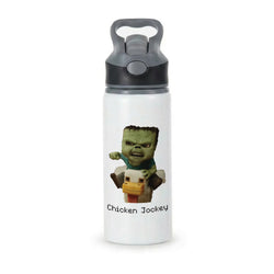 Chicken Jockey  Active Water Bottle - Black