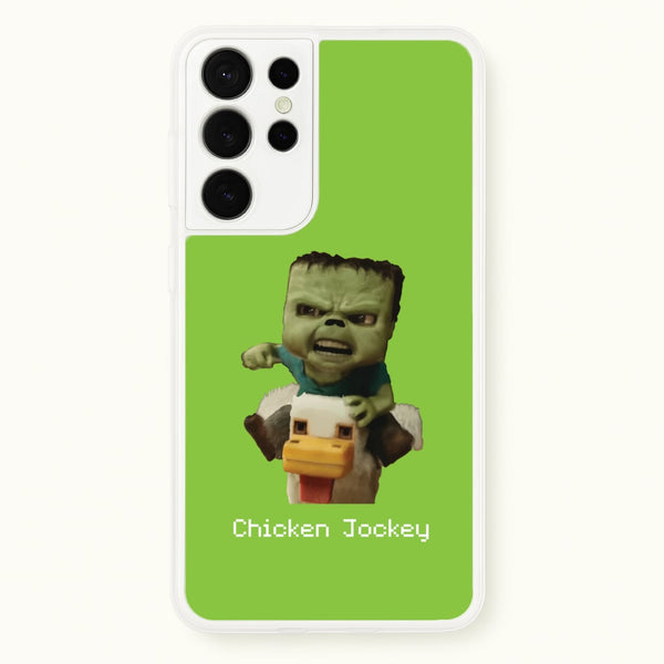Chicken Jockey   - Minecraft Phone Case for Galaxy S21 Ultra