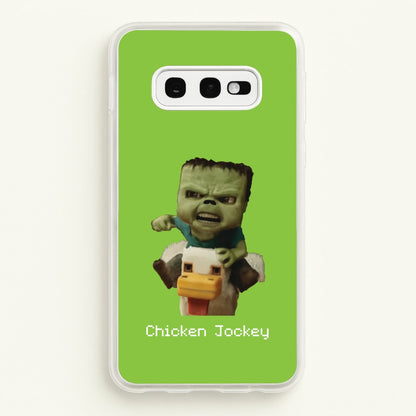 Chicken Jockey   - Minecraft Phone Case for Galaxy S10e