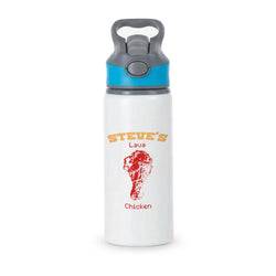 Steve's Lava Chicken Active Water Bottle - Blue