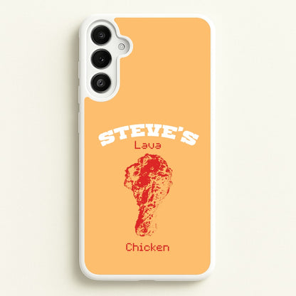 Steve's Lava Chicken  - Minecraft Phone Case for Galaxy A34