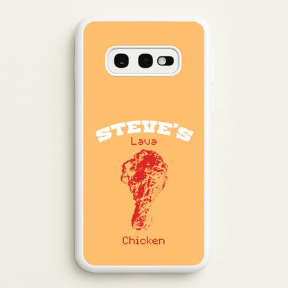 Steve's Lava Chicken  - Minecraft Phone Case for Galaxy S10e