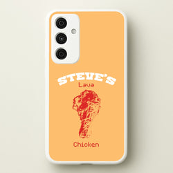 Steve's Lava Chicken  - Minecraft Phone Case for Galaxy A55