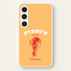Steve's Lava Chicken  - Minecraft Phone Case for Galaxy S25