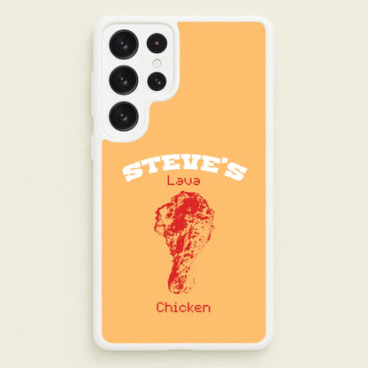 Steve's Lava Chicken  - Minecraft Phone Case for Galaxy S22 Ultra