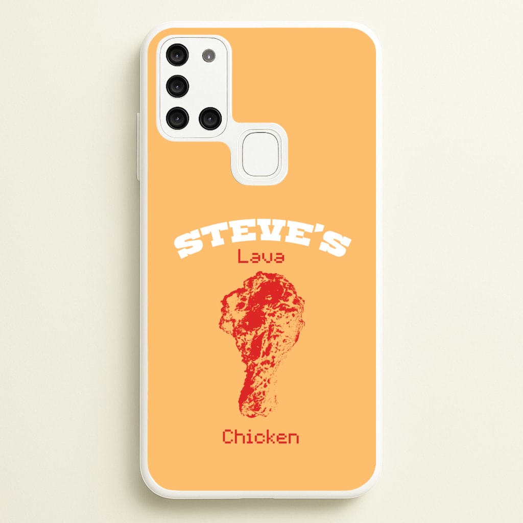 Steve's Lava Chicken  - Minecraft Phone Case for Galaxy A21s