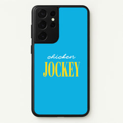Chicken Jockey Blue  - Minecraft Phone Case for Galaxy S21 Ultra