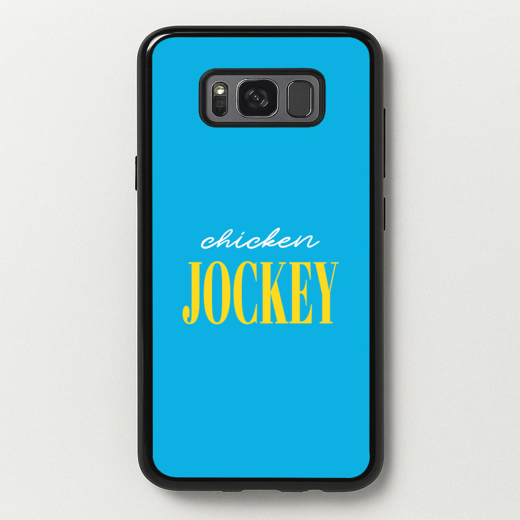 Chicken Jockey Blue  - Minecraft Phone Case for Galaxy S8 Plus