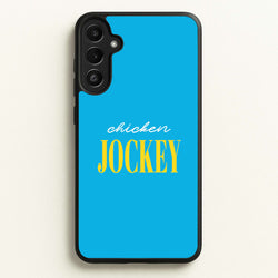 Chicken Jockey Blue  - Minecraft Phone Case for Galaxy A36