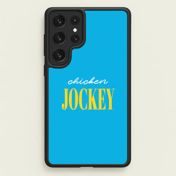Chicken Jockey Blue  - Minecraft Phone Case for Galaxy S22 Ultra