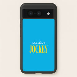 Chicken Jockey Blue  - Minecraft Phone Case for Google Pixel 8