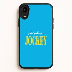 Chicken Jockey Blue  - Minecraft Phone Case for iPhone XR
