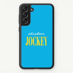 Chicken Jockey Blue  - Minecraft Phone Case for Galaxy S22